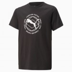 4jk Puma 673202-01 JR T-shirt Active Sports Graphic - black